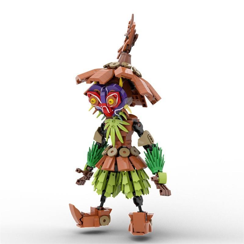 Skull Kid Building Blocks, Fantasy Adventure Character with Mask, DIY Collector Model for Action Figure Enthusiasts