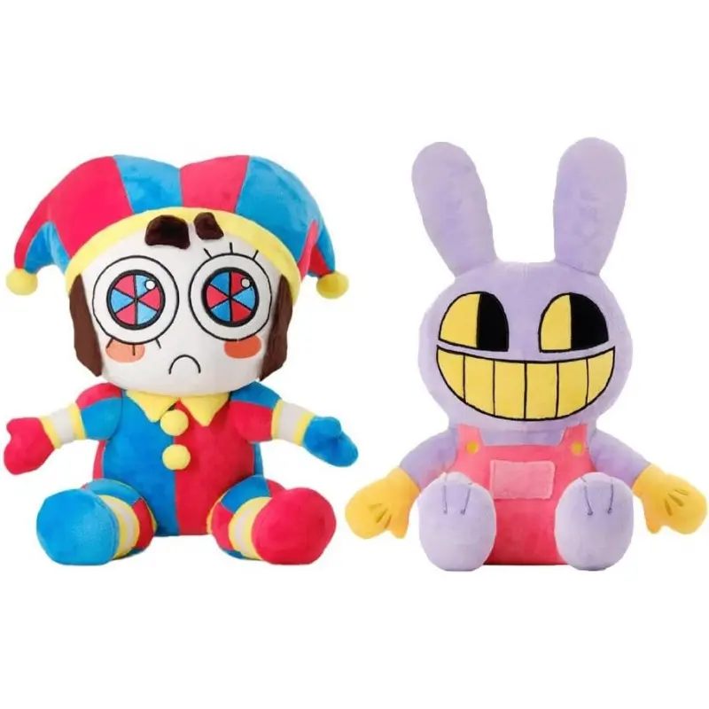 Cute Cartoon Jester Rabbit Plush Toy, Soft Stuffed Doll, Stuffed Animal Bunny, Collectible Gift for Boys and Girls, Jax Toy, Perfect for All Ages