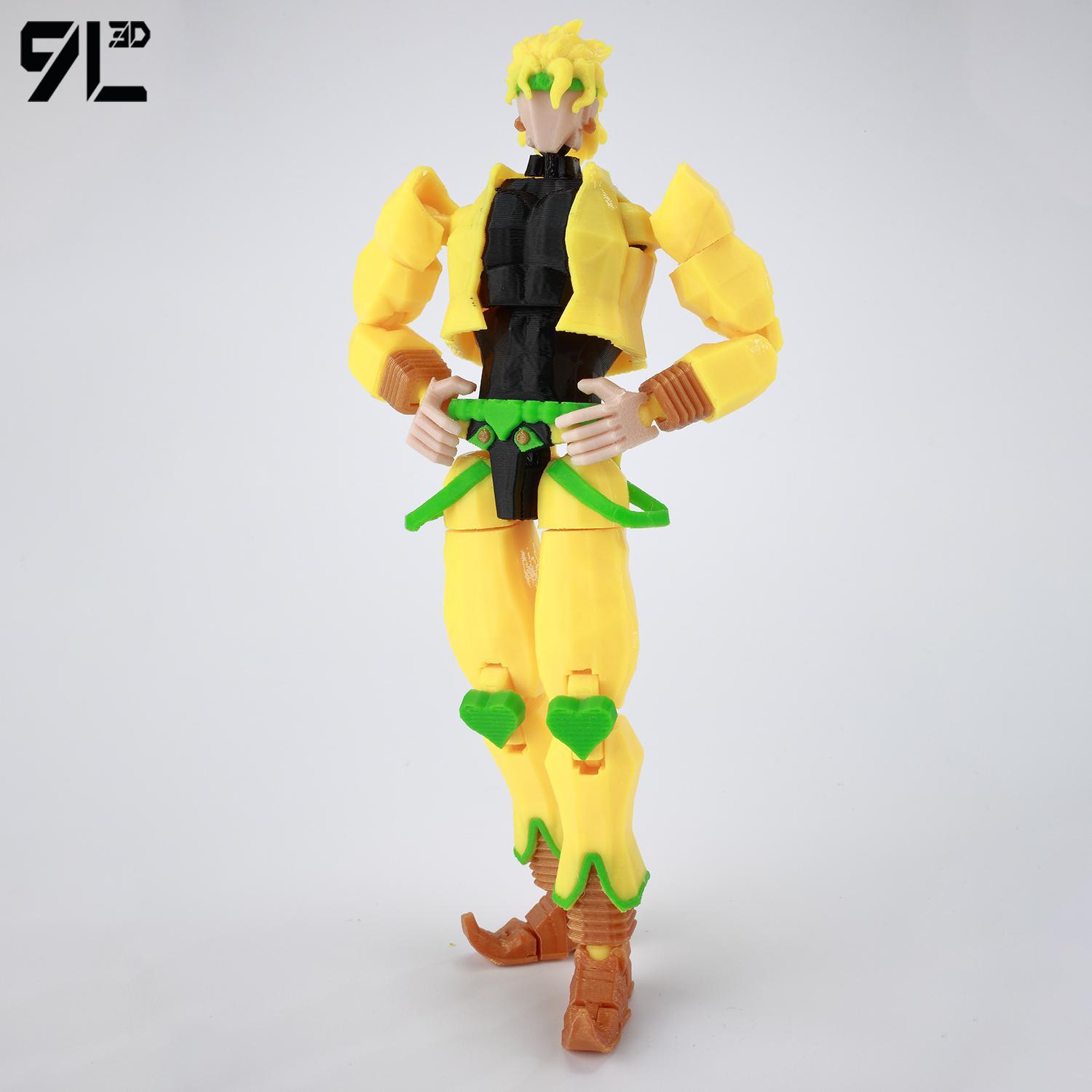 ​9L3D Lucky13 JoJo's Jotaro Kujo Action Figure Dummy13 with Star Platinum T13 Multi-Jointed 3D Printed Collectible Toys Titan13popular popular