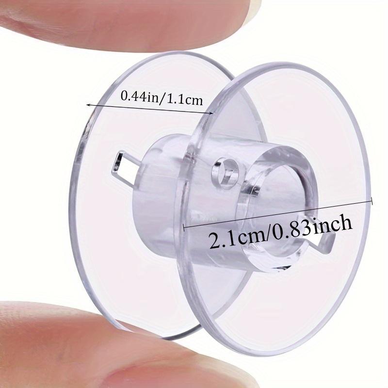 Clear Sewing Machine Spool, 100pcs/set Universal Multi-function Spindle Sewing Machine Spool, Household Transparent Plastic Spindle for Sewing Machine Sewing Tools