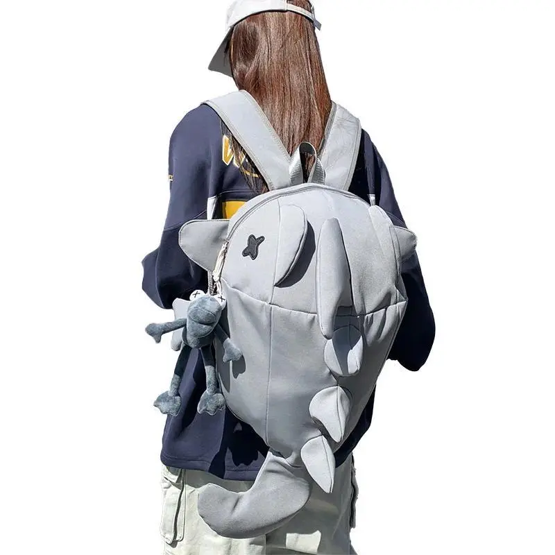 Whale Design Backpacks 3D Casual Daypack with Spikes Adult Cute Dragon Backpack Dinosaur  Lizard Waterproof Girls Birthday Gift