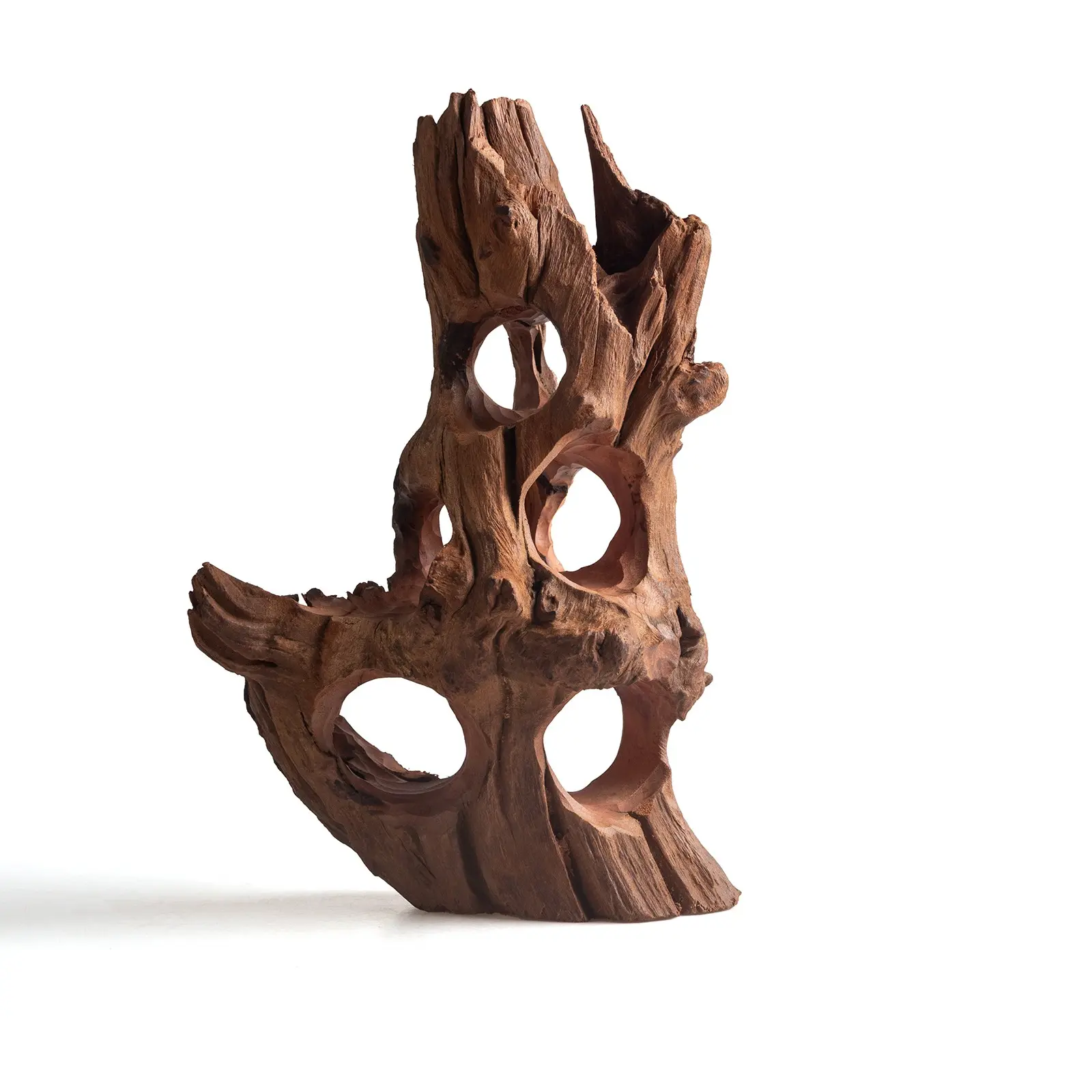 1pcs Multi-Hole Driftwood Aquarium Decor, Natural Wood Fish Tank Ornament, Eco-Friendly Aquascaping Accessory, Durable & Aesthetic Design, Aquarium Decorations