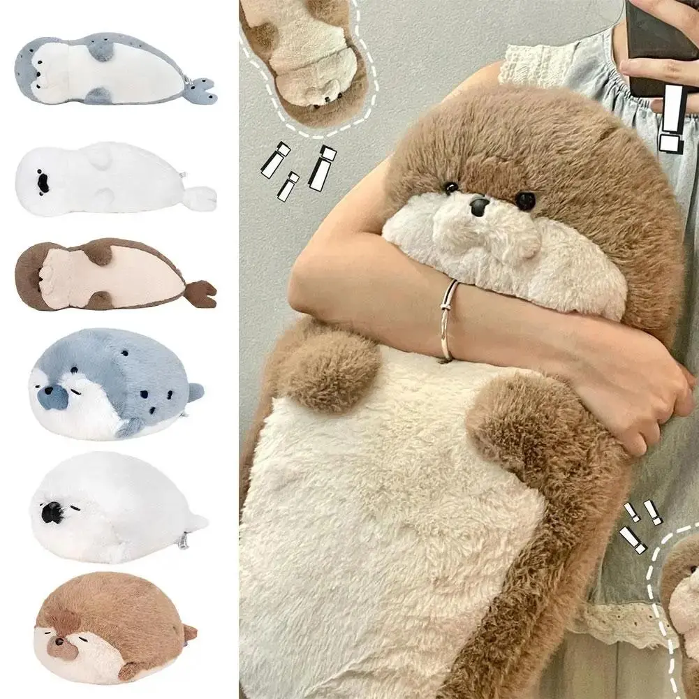 Plush Fabric Seal Stuffed Toy - 40/65cm Soft Ocean Animal Doll, Ages 12+ Ocean Animals Pillow, Ideal Gift for Toy Enthusiasts