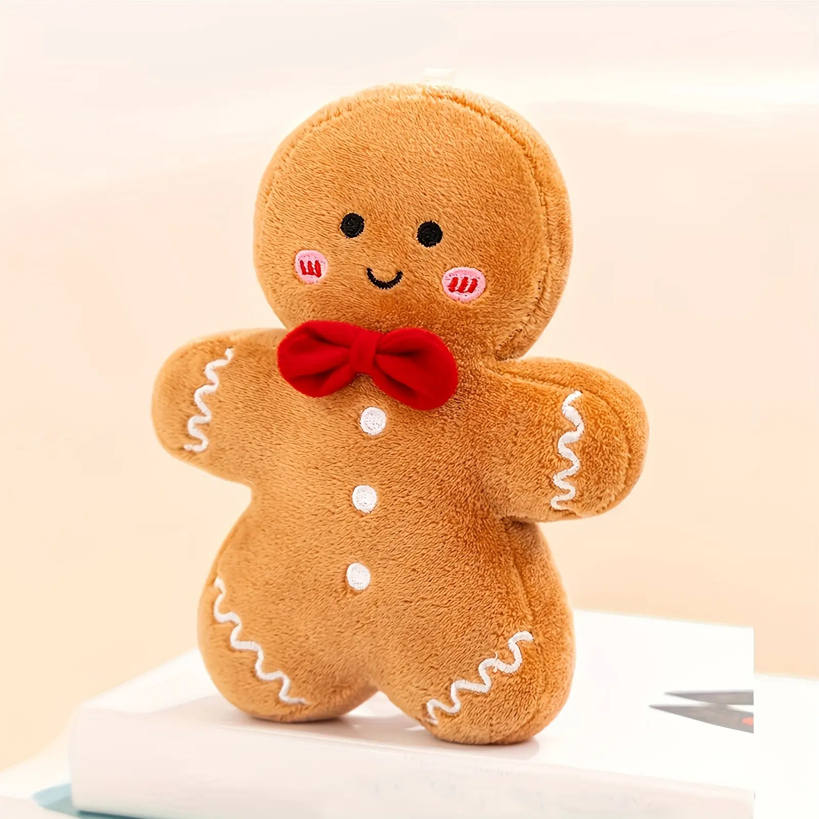 Christmas Gingerbread Man Plush Toy - Lightweight and soft pillow design, holiday decoration and gift, Christmas tree ornament, cute gingerbread man doll, home atmosphere decoration
