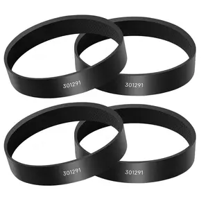 4-Pack Durable and Flexible Vacuum Belt Replacements with Knurled Diamond Shaped Tread, Fit for Kirby Sentria, Avalir 2, G3, G4, G5, G6, G7 Vacuums, Including Stainless Steel Crane Pulleys and Ropes