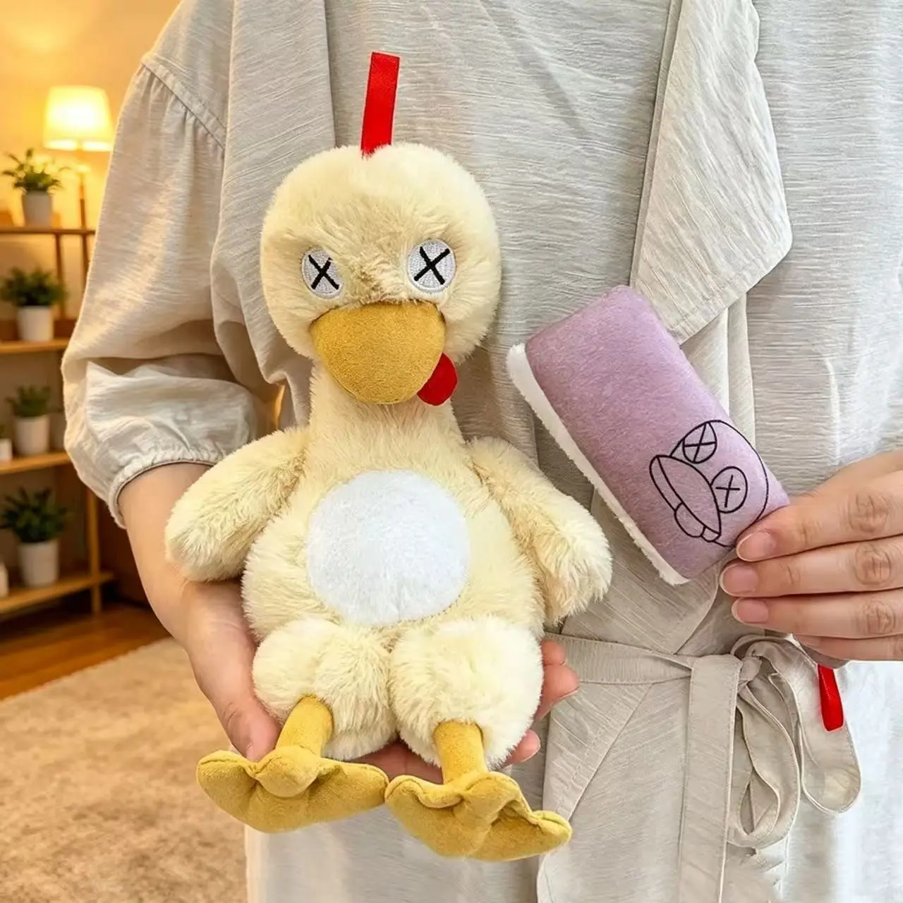 Fun Detachable Duck Plush Toy, Magnetic Assemble Super Soft Fluffy Cute Stuffed Animal, Perfect for Entertainment and Decoration, Ideal for Playtime and Home Decor, Cute Stuffies, Soft Cuddly Gift