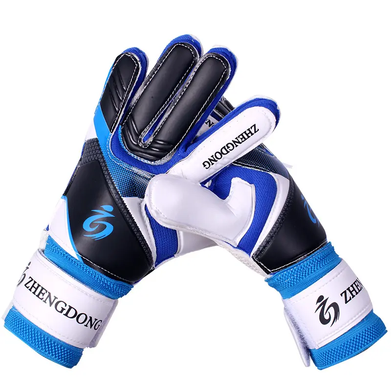 Professional Natural Latex Sponge Thick Goalkeeper Football Gloves - Slip Resistant Sports Gloves with Velcro Wrist Support, Ergonomic Finger Design for Adults & Kids, Antislip Sports Gloves, Athletic Sports Gloves