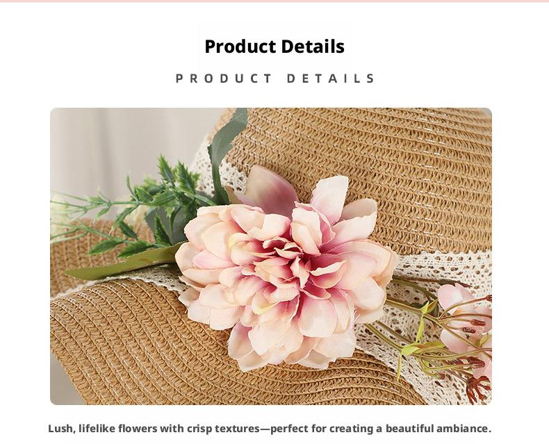 Summer sun hat, wide-brimmed straw hat, handmade, natural materials, DIY material kit