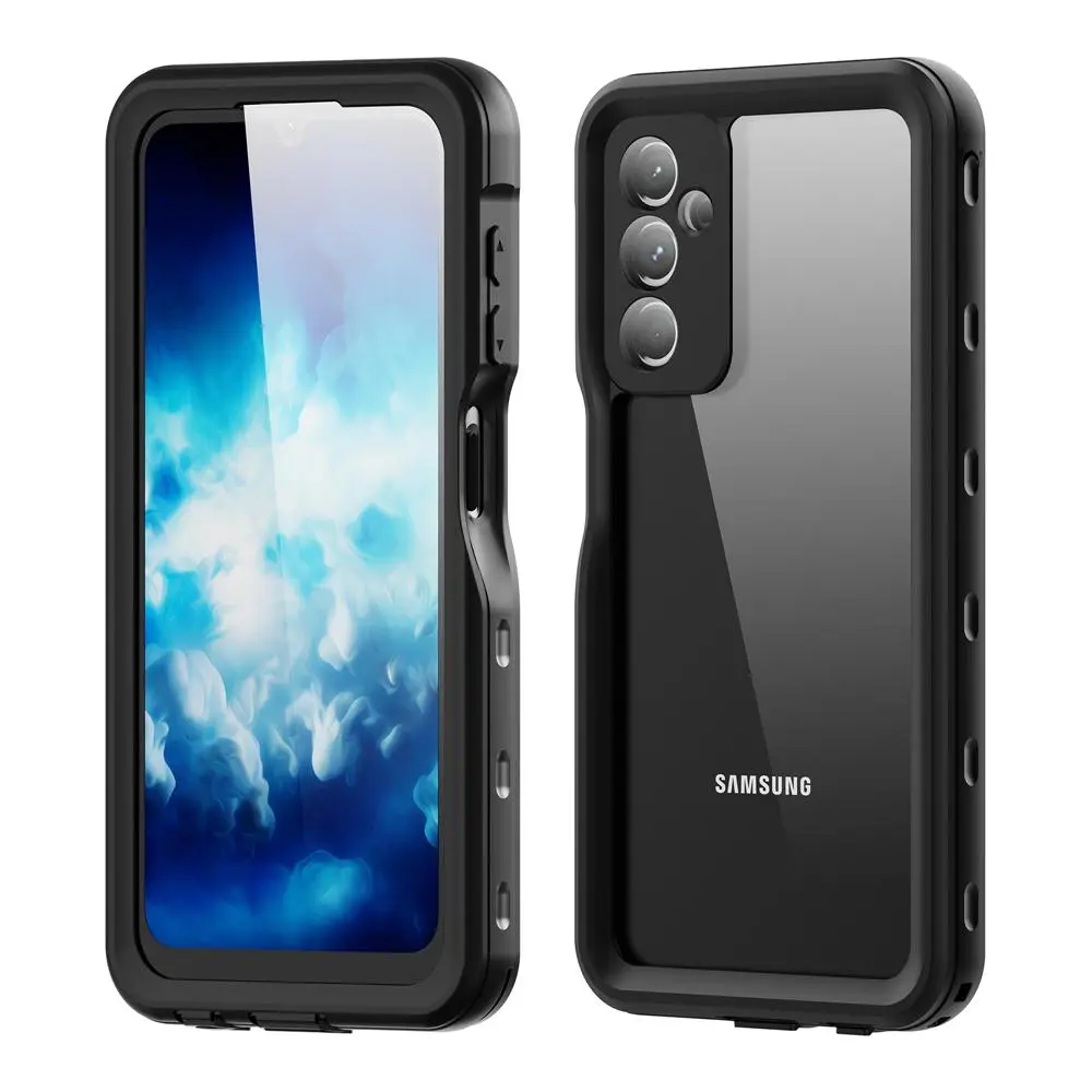 Fin IP68 Submersible Waterproof Case For Samsung Galaxy A56 A36 A26 A16 A55 A35 A25 A15 A54 A14 A32 360 Full Protection Cover