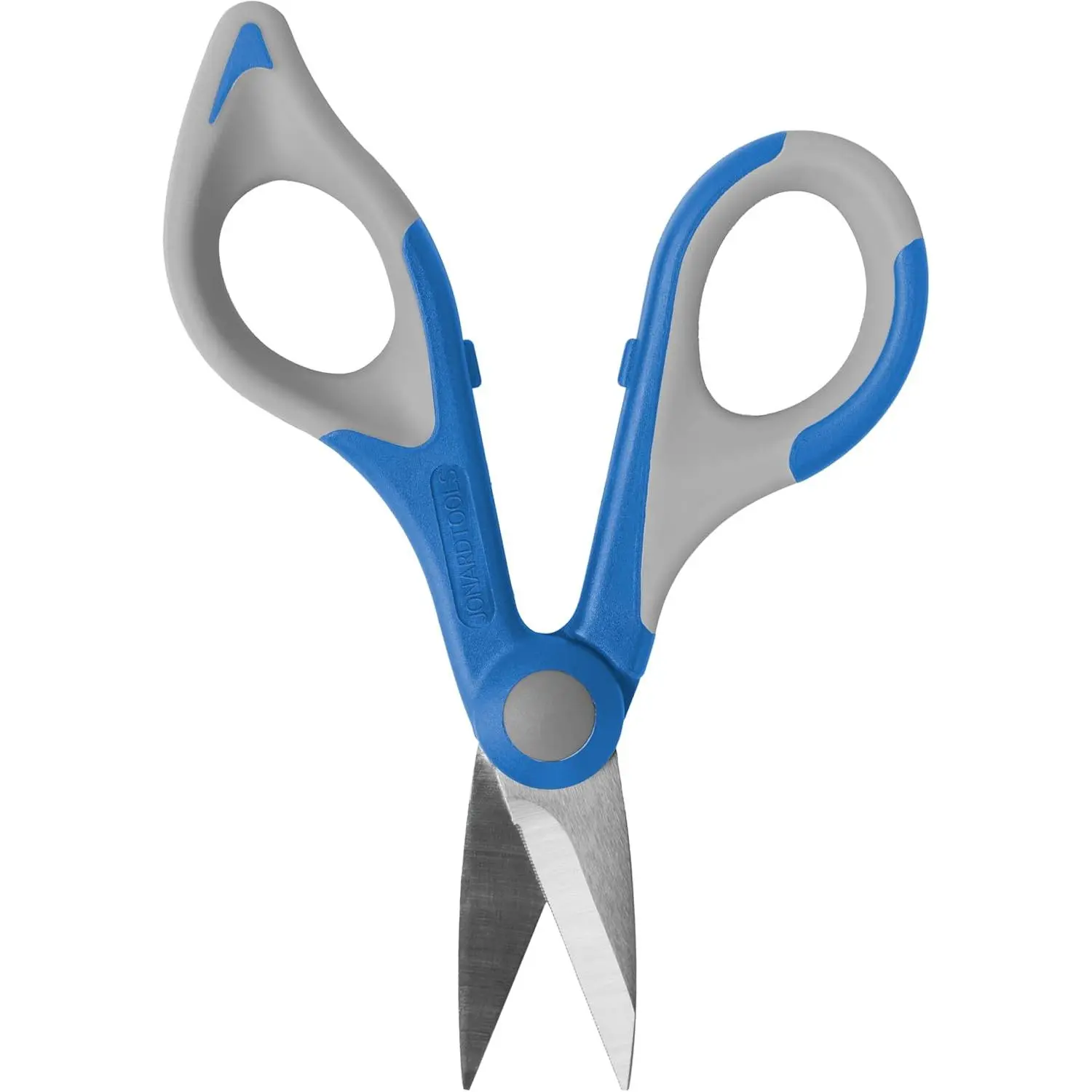 Ergonomic Kevlar Shears, 6" Length Fiber Optic Cutter with Serrated Blade and Comfort Nylon Grip for Clean Cuts on Wire & Kevlar Cable, 6 Inches, Adjustable Hinge