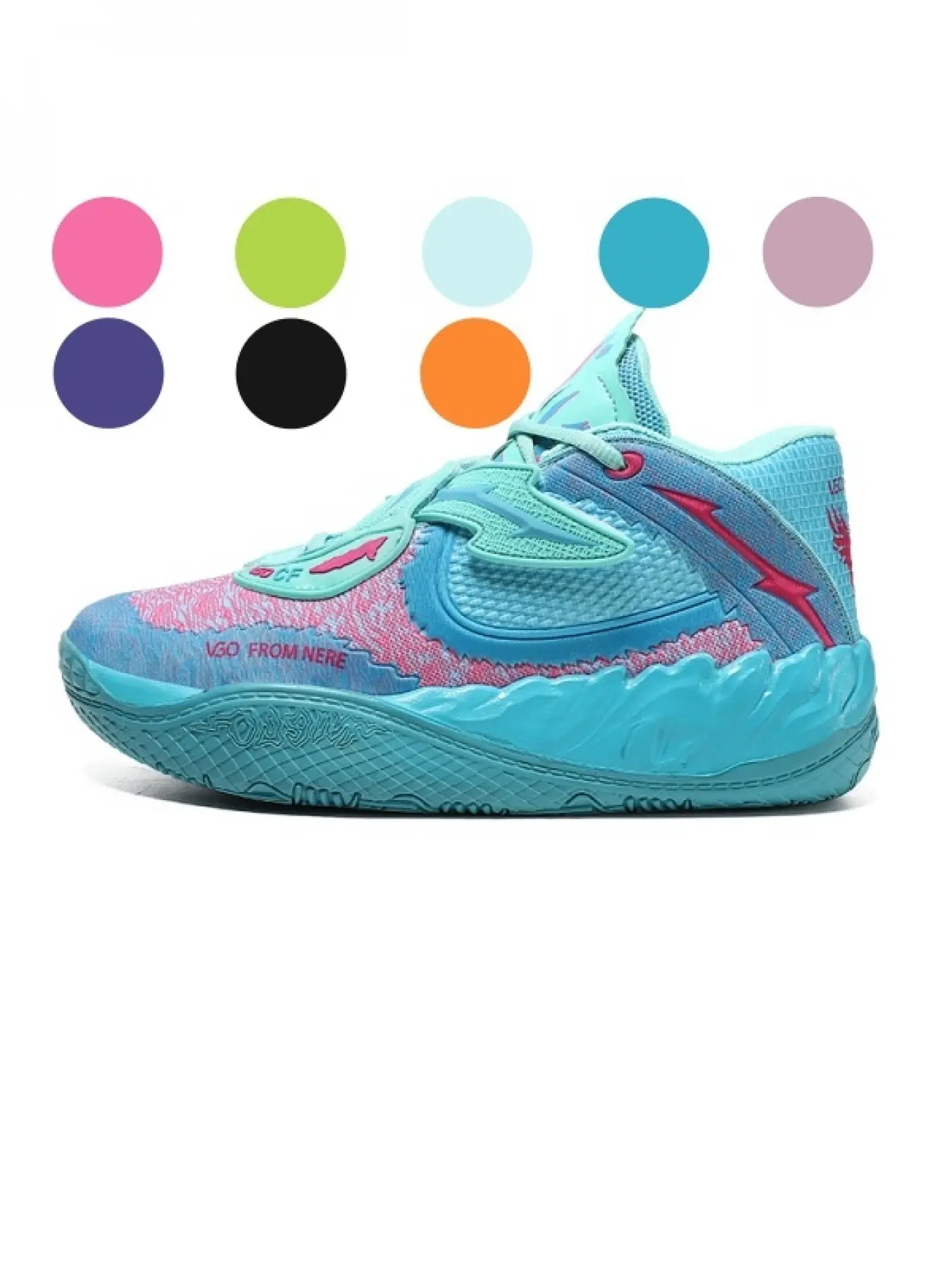 Lightning High-Top Stylish Basketball Shoes for Men and Women, Breathable Mesh, Durable Rubber Sole, Shock Absorption, All-Season Sporty Sneakers