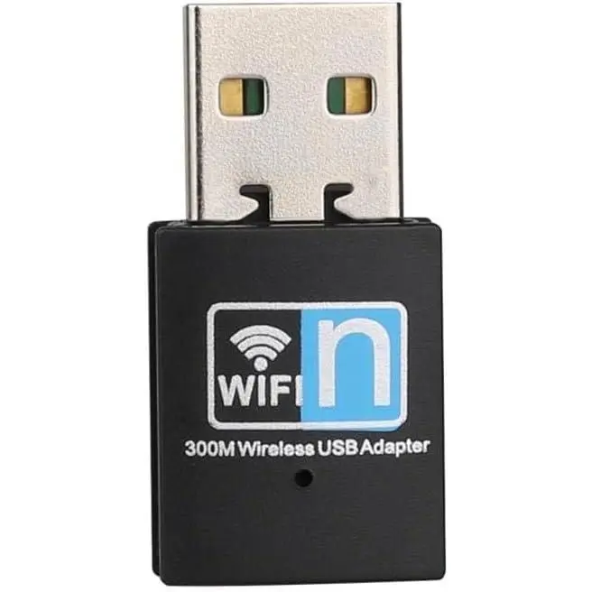 300Mbps USB WiFi Adapter,  LAN Network Card Adapter Stick USB 2.0 Dongle for Desktop Laptop PC Windows 10 8 7 XP  OS (Plug-and-Play for Windows10)