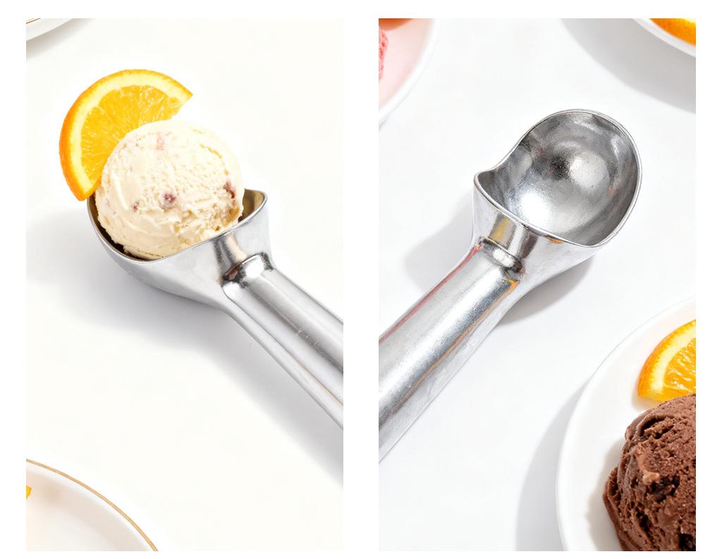 Heavy Duty Aluminum Ice Cream Scoop, Professional Self-Fusing Ball Maker, Ergonomic Ice Cream Digger for Commercial Use # GLOBAL PIC