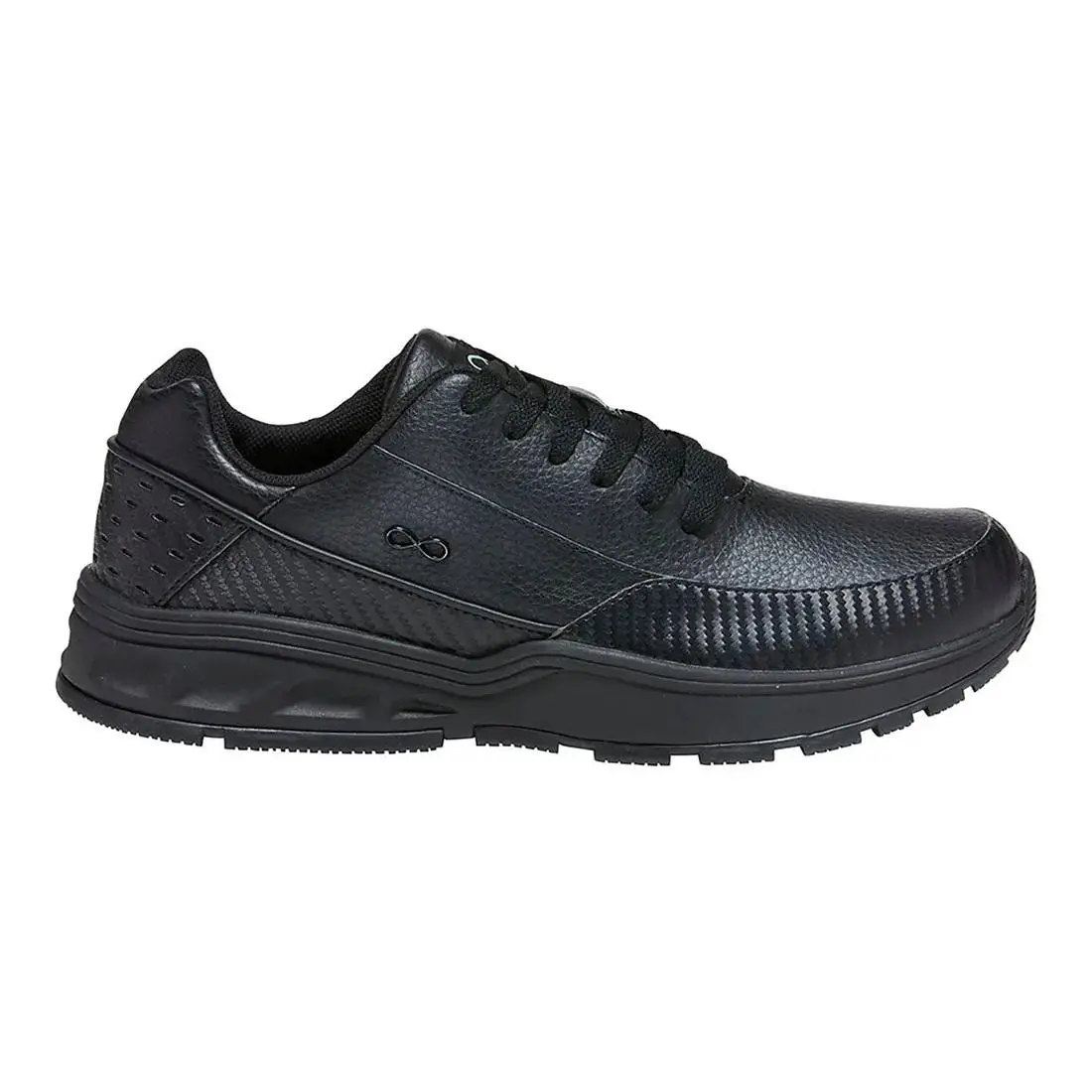 Cherokee Infinity Closed-Toe Laces Athletic Shoes - PU Genuine Leather, Certainty Antimicrobial Odor Reduction Insole, Oil-Resistant, High Cushioning EVA Flow Home Use Walking Trainers