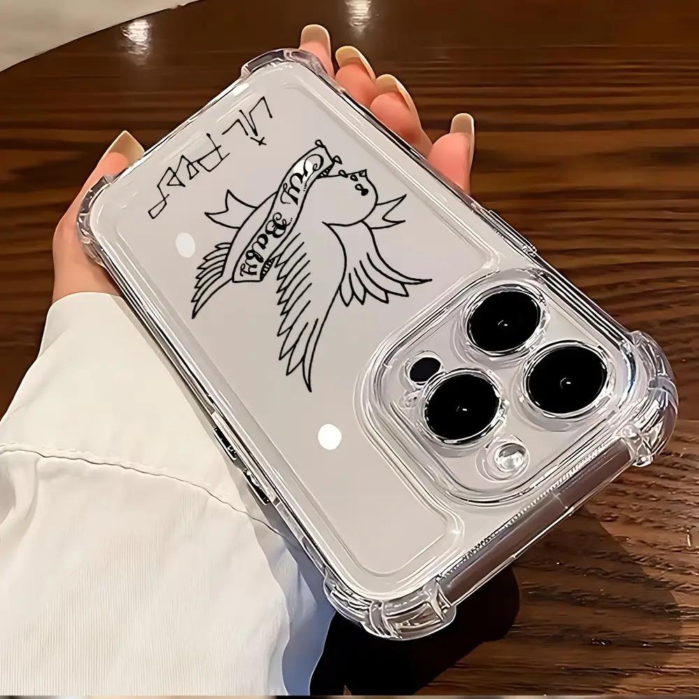 Popular Rapper Lil Peep'S Hell Boy Phone Case Is Compatible with for iphone Models 17, 16, 15, 14, 13, 12, 11 Pro Max, X, XR, XS Max, Air, 8, And 7 Plus, Featuring a Transparent Soft Back That Is Drop-Resistant, Lil Peep Case, Lil Peep Ph, Handy Cover