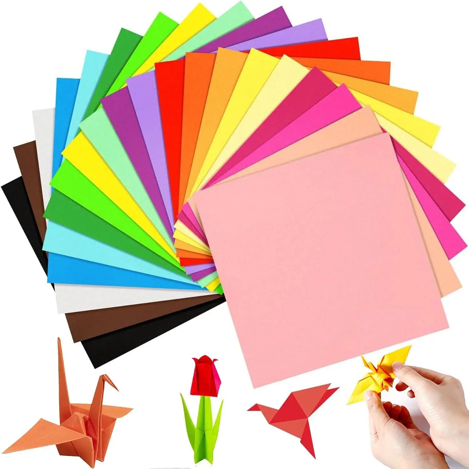 200 Sheets Colored Paper 6 x 6inch -  Colored Paper (20 Colors)  70gsm  Copy Paper Pastel Paper Cardstock for DIY Arts and Crafts Colorful Projects