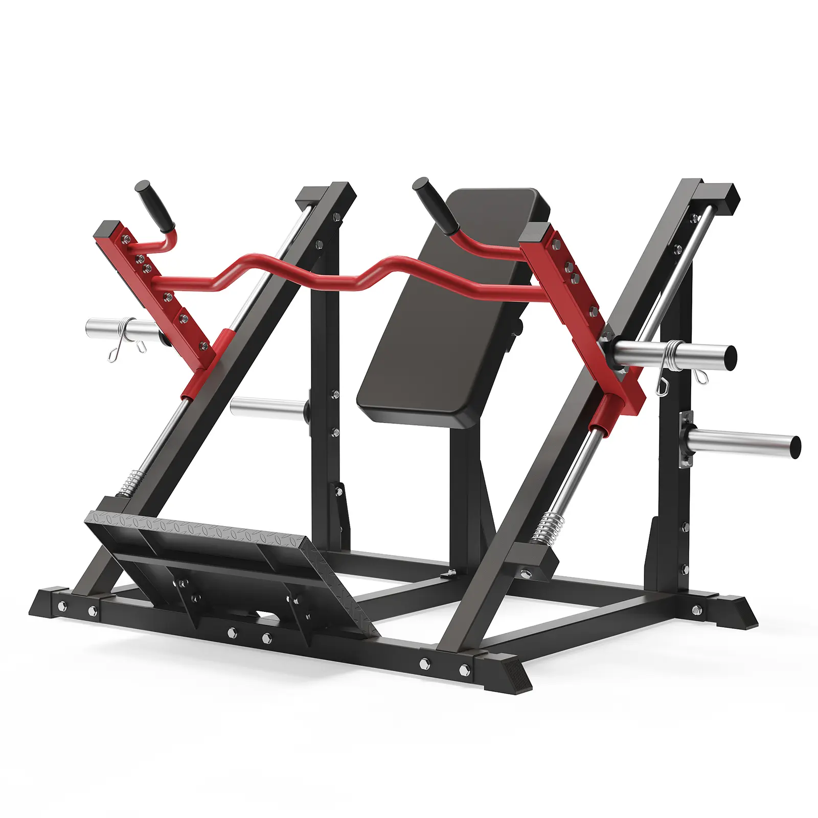 Chest Supported Linear Row Machine – Plate-Loaded Back & Lat Strength Training, Multi-Grip Handle, Linear Bearing Support, Adjustable Pad, 500 LBS Capacity, Compact Design for Home Gym(2 Boxes)