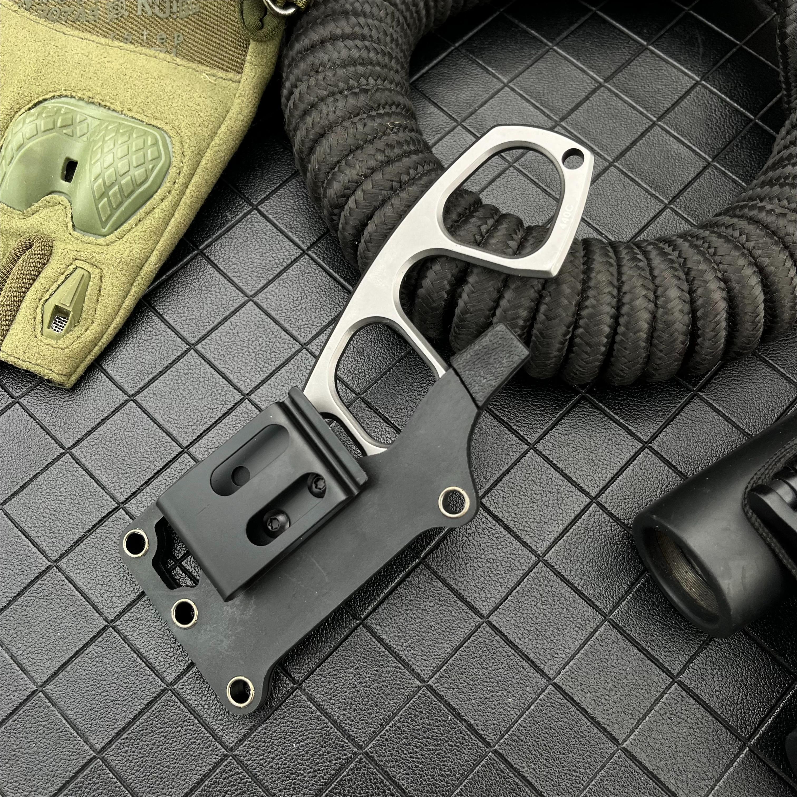 Mini Fixed Blade Knife 440C Full Tang Pocket EDC Knives with ABS Sheath Easy To Carry Outdoor Neck Knifes Mini Fixed Blade Knife 440C Full Tang Pocket EDC Knives with ABS Sheath Easy To Carry Outdoor Neck Knifes