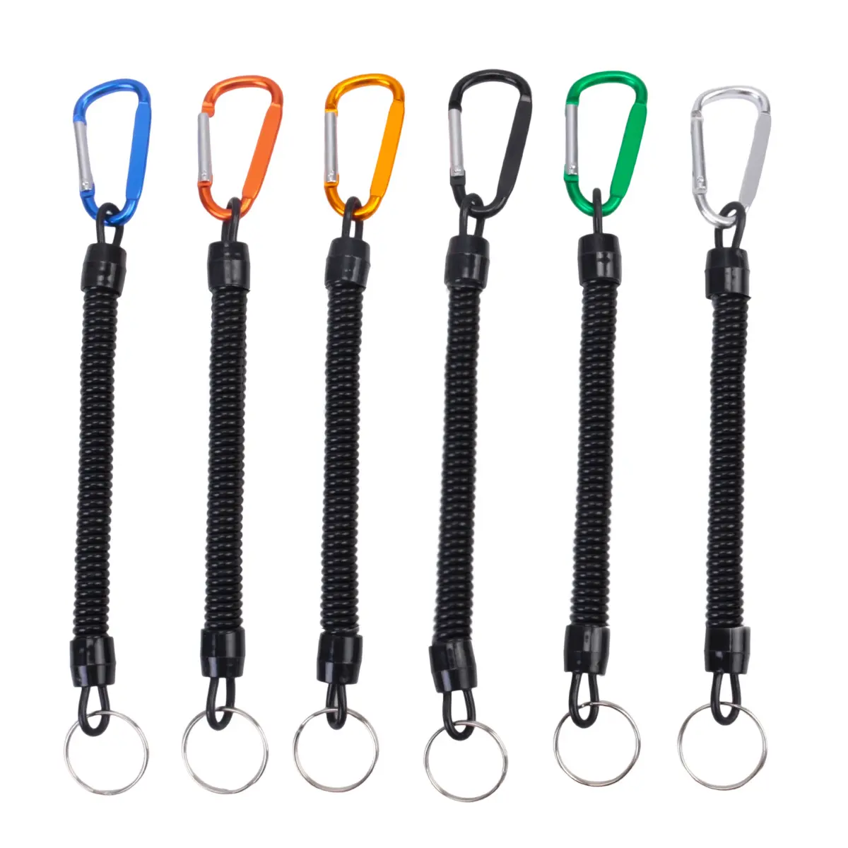 Retractable fishing rope factory, lure fishing gear, medium-sized anti-loss rope, rod protection rope, telephone wire type lure