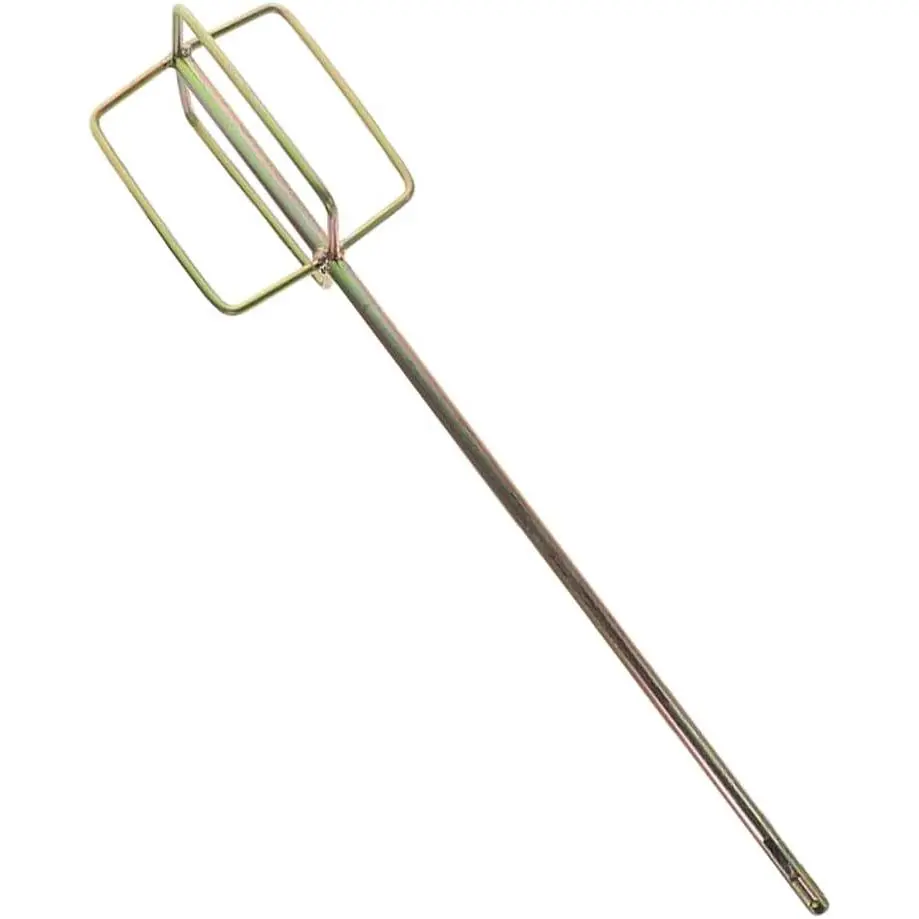 Mixer Drill Attachment 19.29In  Mixing Rod for Electric Drills Efficient Cement and Mud Stirrer Tool for Construction and Renovation