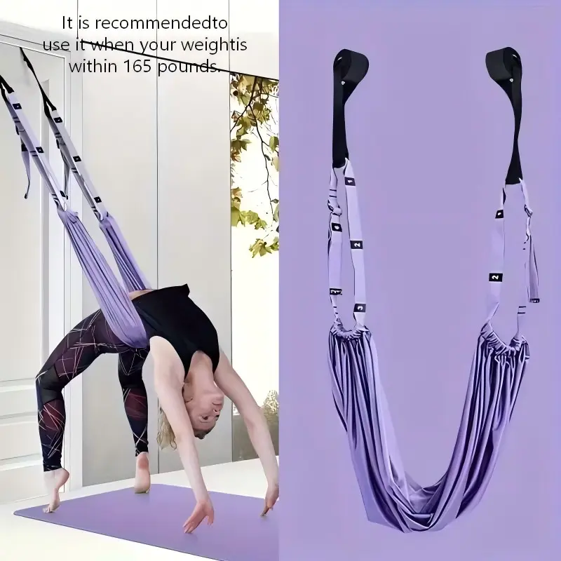 Multifunctional Yoga Hammock, Inversion Training Aerial Swing, Yoga & Pilates Equipment, Yoga Fitness Equipment for Home Gym Workout, Stretching Gear