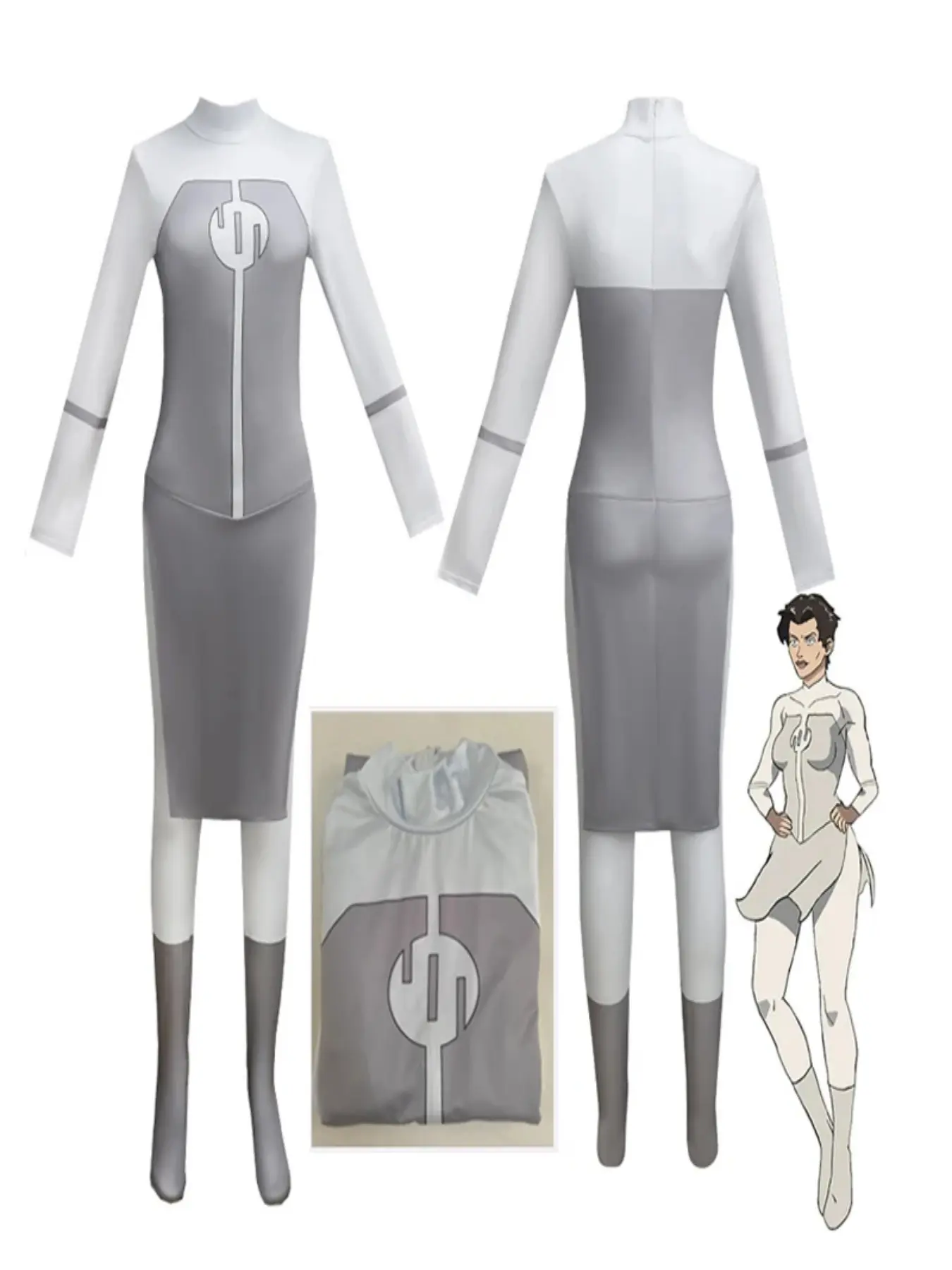 Invincible Mark Grayson Cosplay Costume Men Adult Superhero Jumpsuit One-Piece Stretch Bodysuit Halloween Comic Con Outfit Party Costume