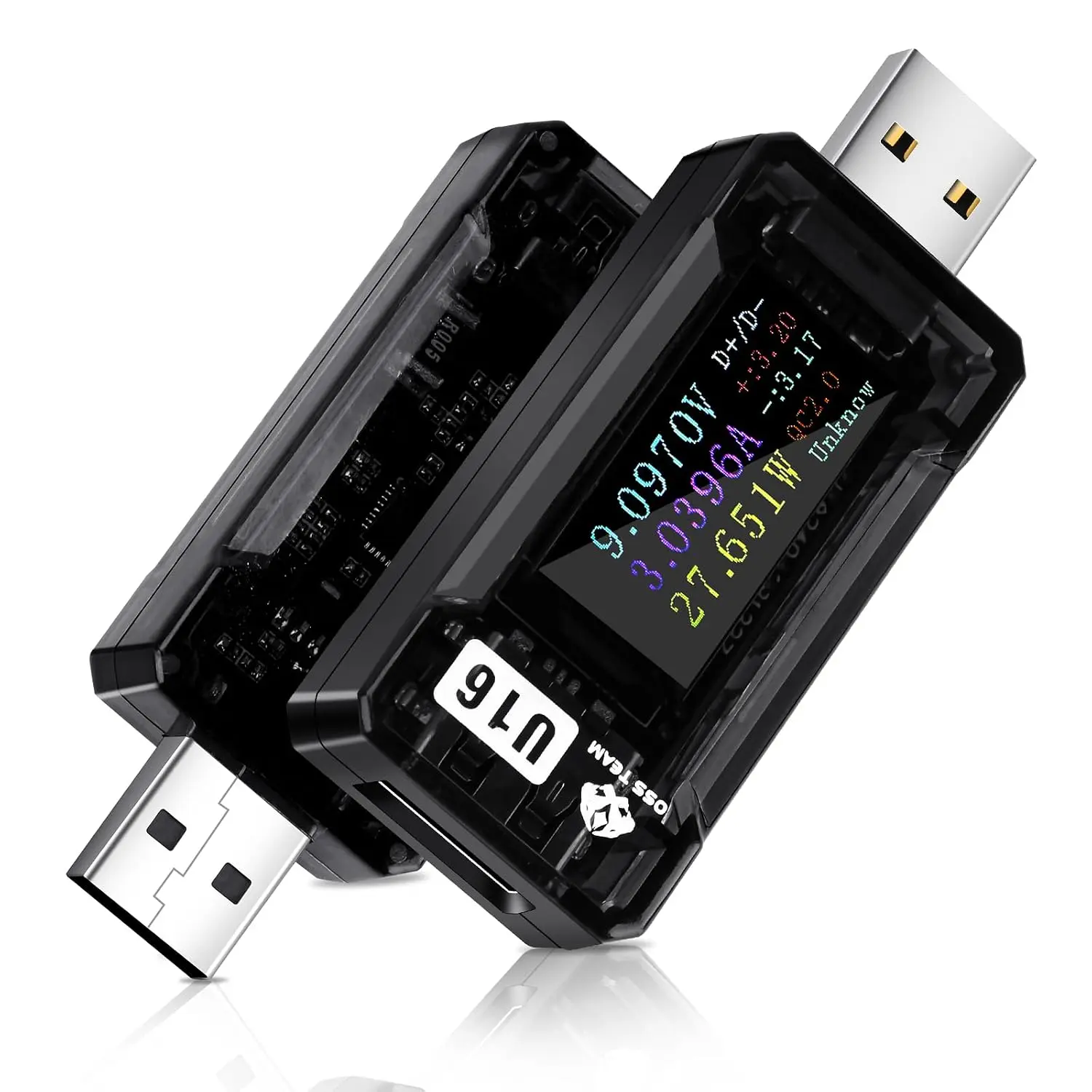 USB Tester,4-25V 5.0A LCD USB Digital  Current Power Tester Multimeter,USB Power Mester Tester, USB Voltmeter Ammeter QC2.0/3.0