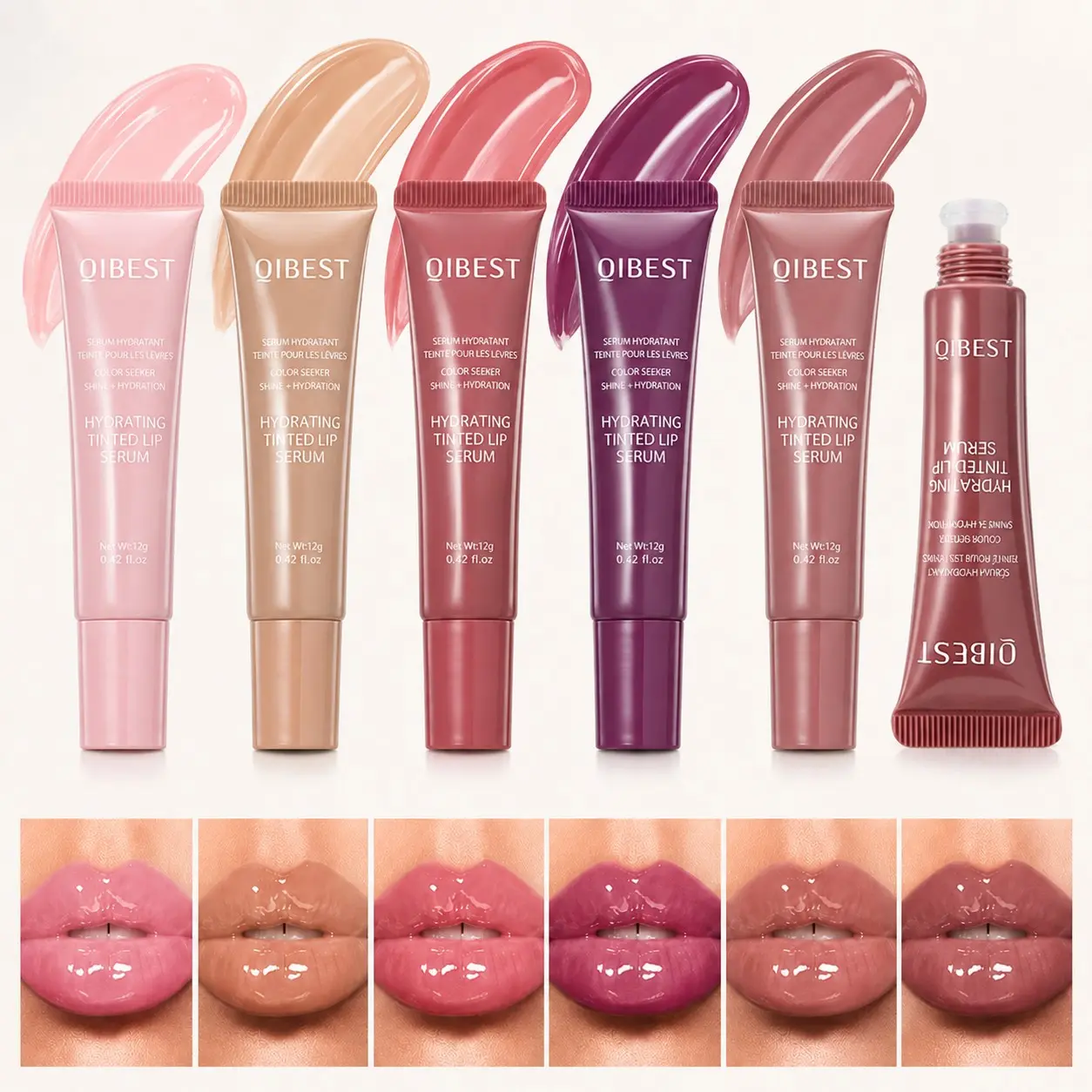Long-Lasting Lip Gloss, Moisturizing Nourishing Shiny Lip Balm Stick, Plumping Effect Lip Oil Rouge, Hydrating Lip Care for Women and Girls