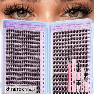 Voluminous False Eyelashes, Mixed Lengths, Natural D Curl, Non-Toxic, DIY Lash Extensions, Dense Style, Water-Proof, Stunning Look