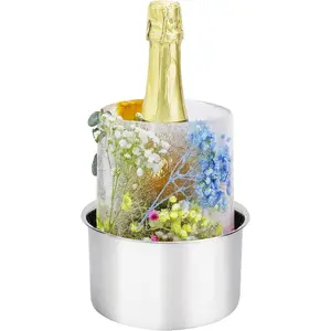 Ice Mold,Ice Bucket Mold, Ice Mold Wine Bottle Chiller,DIY Ice Bucket Mold for Wine Champagne and Cocktails,Ideal Gift for Special Parties Weddings Mother's Day Thanksgiving and Christmas