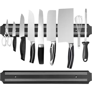 15 Inch Set of 2 Magnetic Knife Strips Multipurpose Magnetic Knife Storage Holder Rack for Kitchen Utensil and Tools