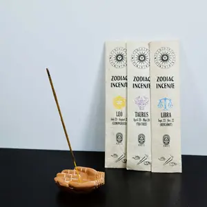 Natural Bamboo Stick Incense for the 12 Zodiac Constellations| Handmade Premium Scent Sticks, Room Aroma Incense to Clear Negative Energy