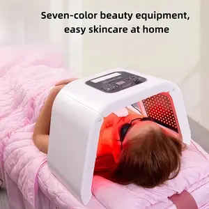 Foldable Spectrometer Beauty Device, Beauty Machine, Multi-Color Spectrum Skincare Instrument, Home Facial Care, At Home Facial, Full Face Light Wave Therapy, LED Anti Aging, Large Screen Timer