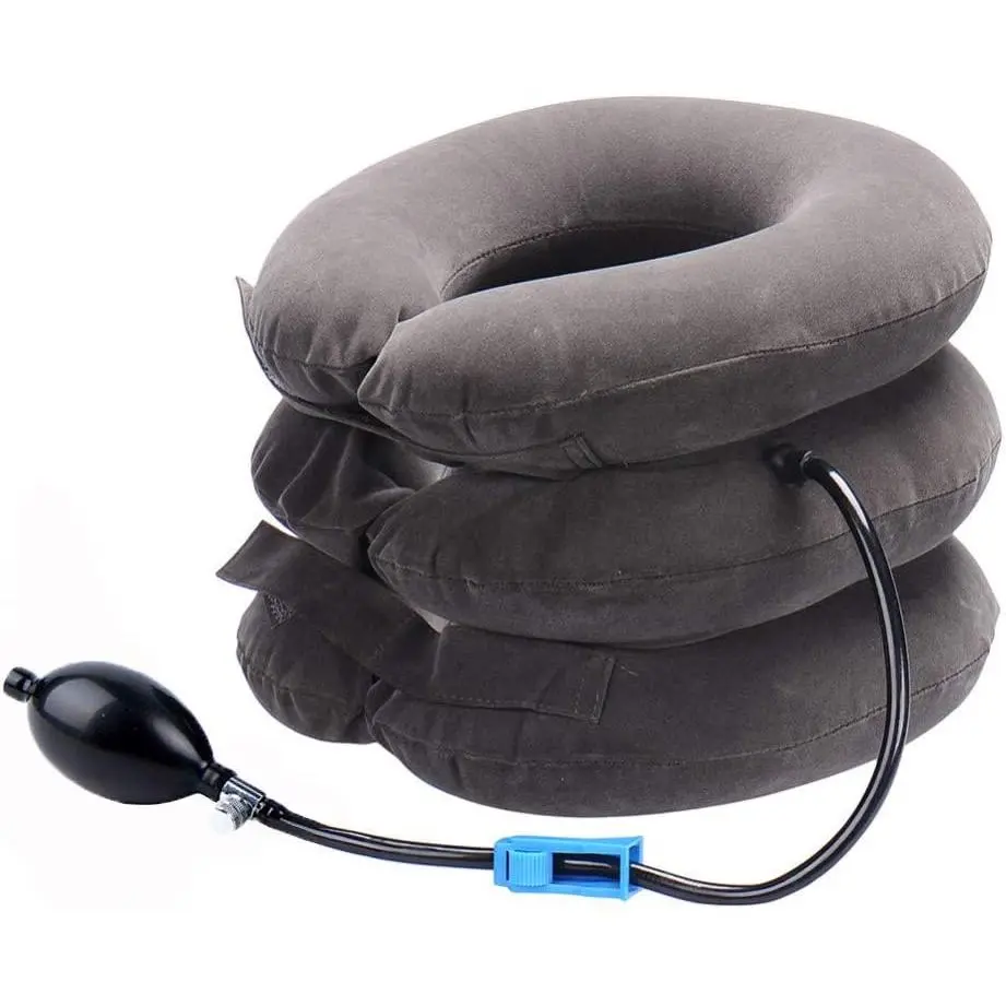 Cervical Neck Traction Device Inflatable Neck Stretcher, Easy to Use Chronic Neck and Shoulder Pain Relief Traction Spine Alignment, Neck Cervical Brace