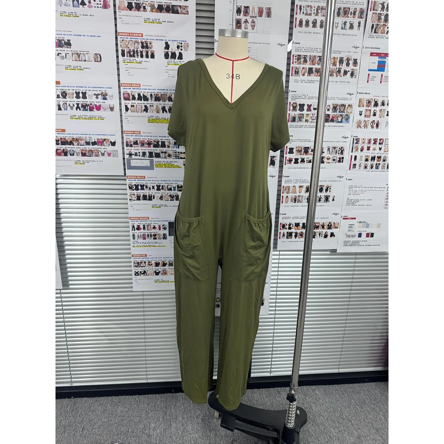 2026 Women's Casual Jumpsuit, Short-Sleeve Batwing V-Neck Harem Pants, Loose Fit Wide Leg, Perfect for All Seasons, Stylish & Comfortable