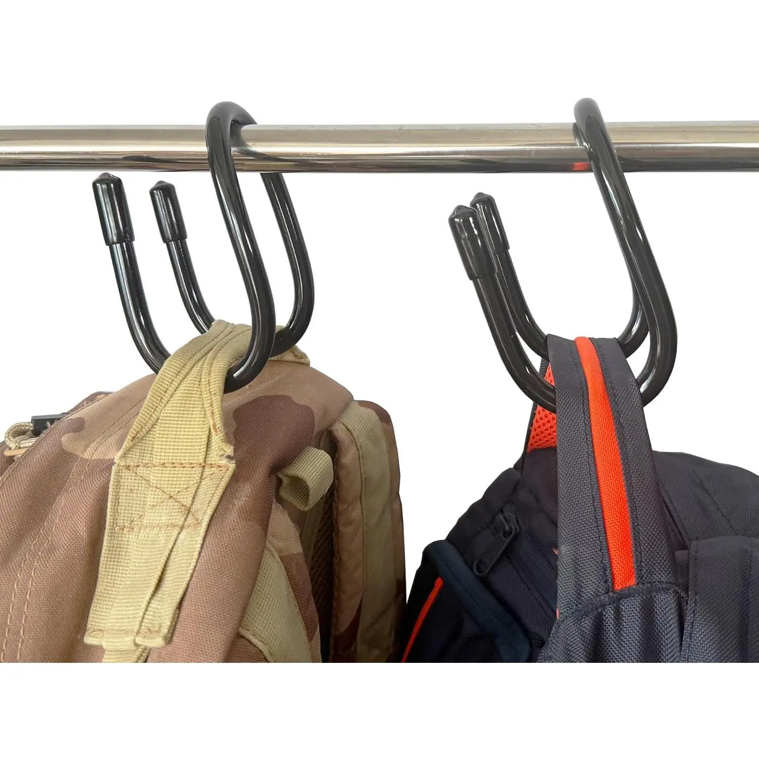 Handbag Backpack Purse Hanger Hook Over The Closet Rod for Scarves, Men's Ties, Women's Shawls, Belts, Handbags, Wristlets, Purses, Bags,Backpacks, Satchels,etc (2)