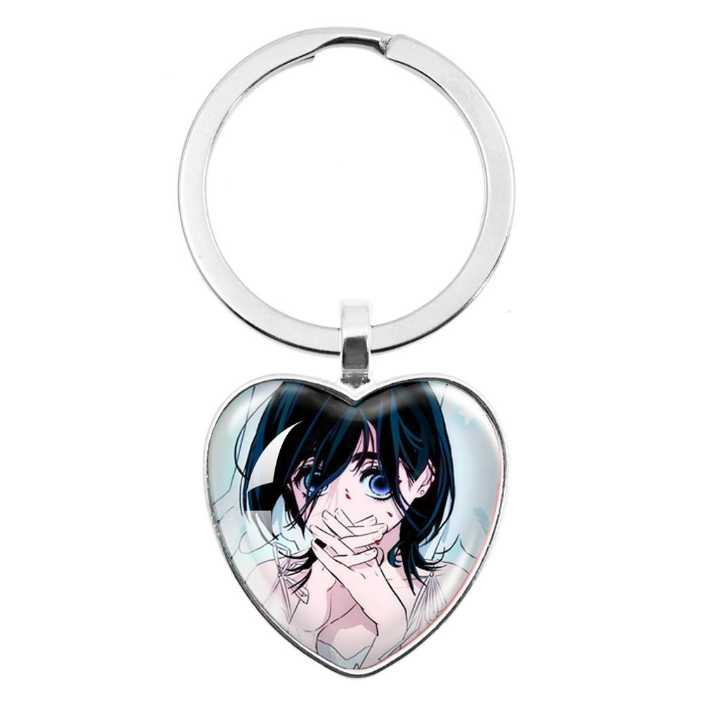 ALIEN STAGE Mizi Sua Till Ivan Hyuna Luka Glass Pendant Keychain Jewelry Accessories Souvenir Key Ring Fans Gift Necklace