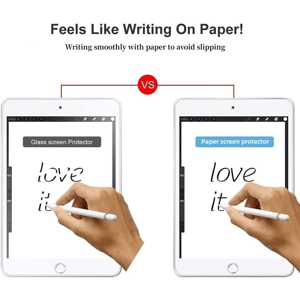 [2 PACK] Paper Screen Protector for iPad 9th/8th/7th Generation (10.2 Inch, 2021/2020/2019), Matte PET Film for iPad 10.2, Write and Draw Like on Paper, Anti Glare Screen Protector