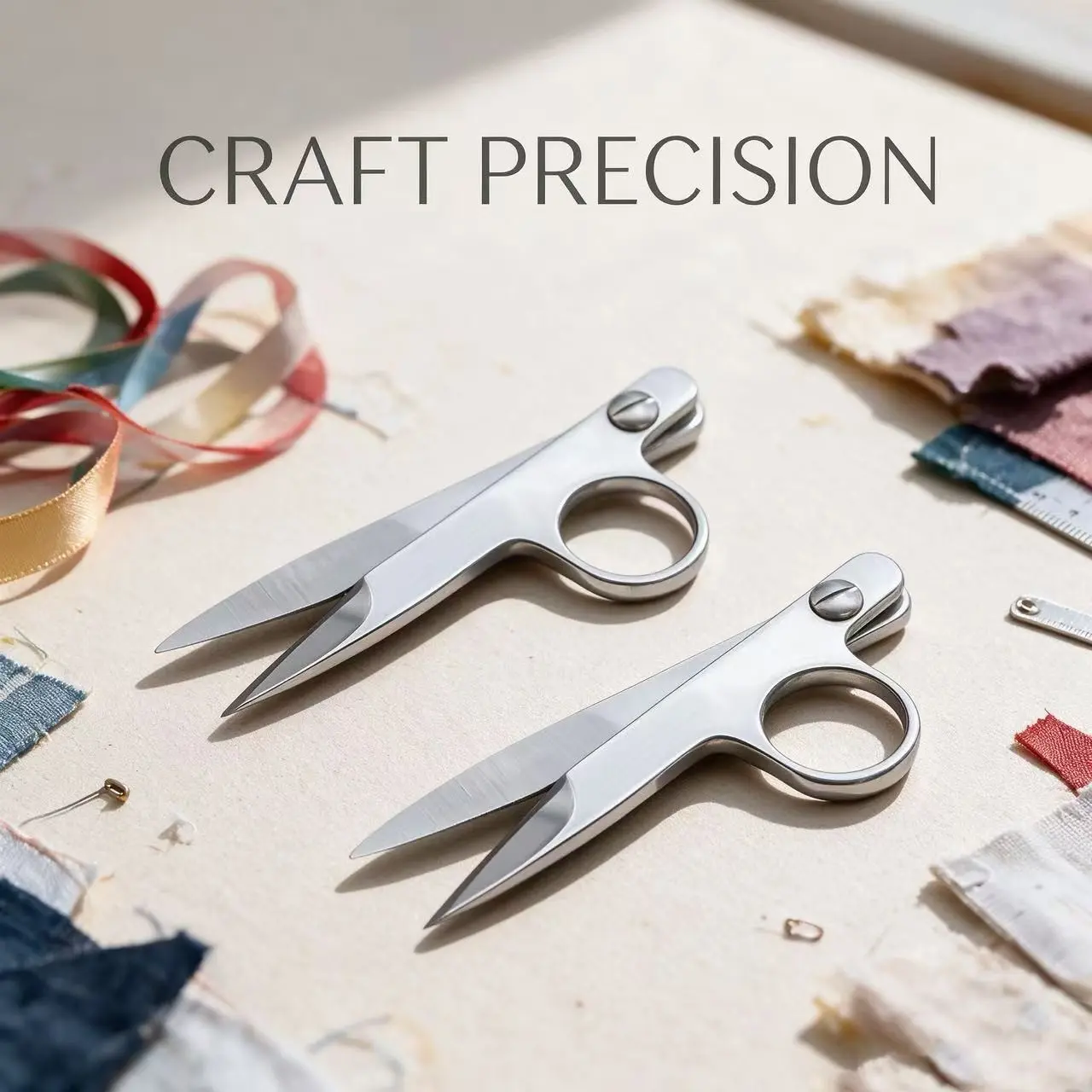 2pcs Professional Stainless Steel Tailor Scissors, Heavy-Duty V-Shaped Sewing Scissors, Precision Cutting for Fabric & Yarn, Handicrafts