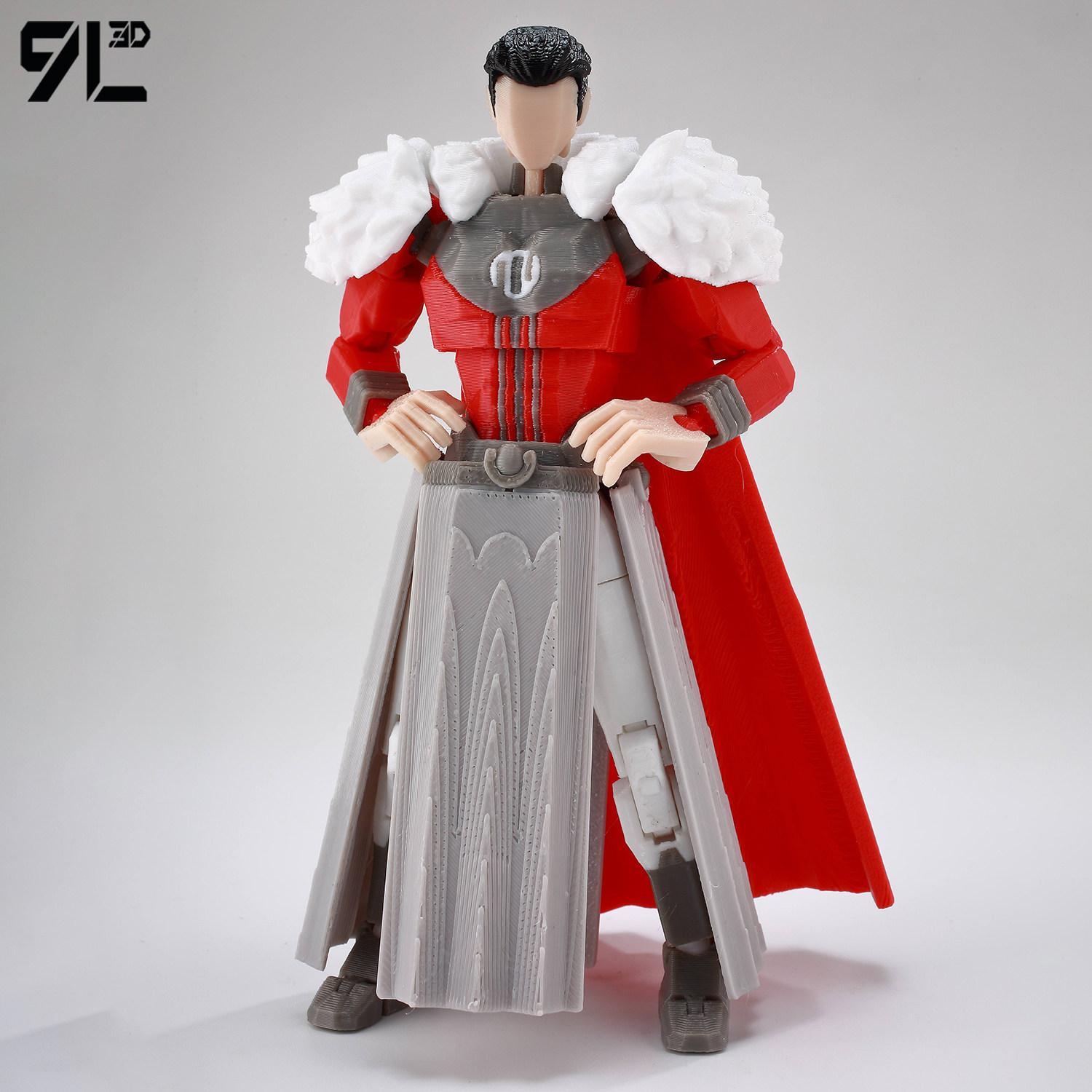 9L 3D 3D Printed Articulated Omni-Man Action Figure From Invincible Series With Interchangeable Hands Collectible Model