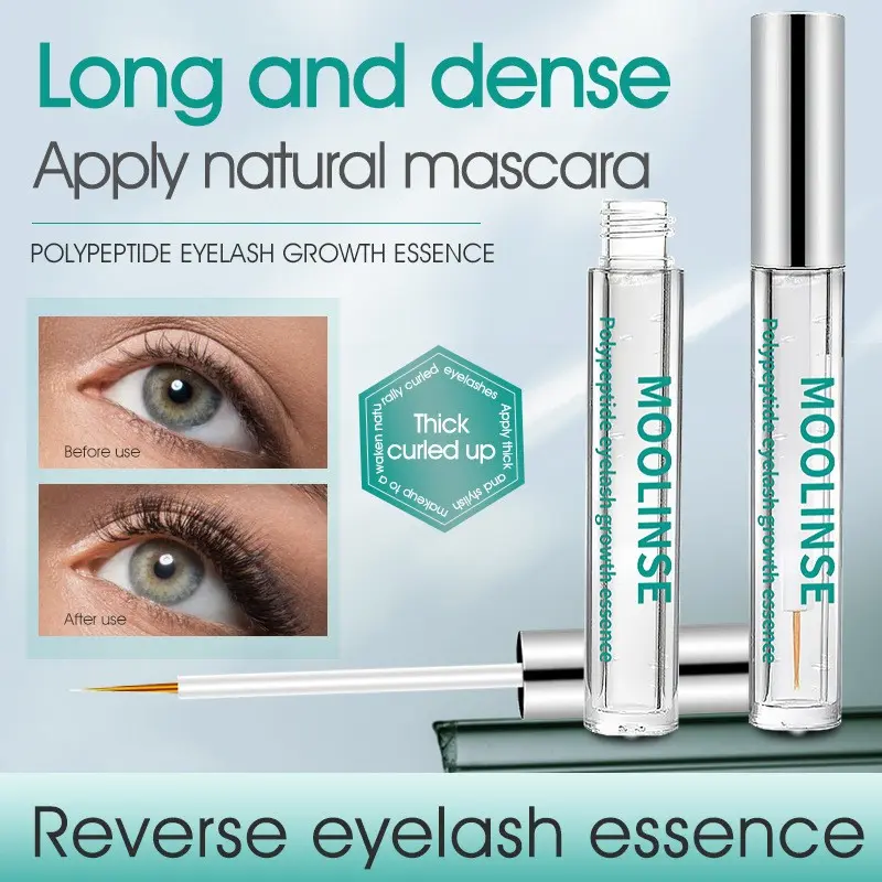 Vegan Lash Serum & Eyelash Enhancer, Eyelash Growth Serum 8ML to Grow Thicker, Longer Lashes, Hydrating Organic Lash Conditioner with Natural Nutrients, Volumizing & Fortifying Eye Lash Care Treatment, Gentle Gel Formula