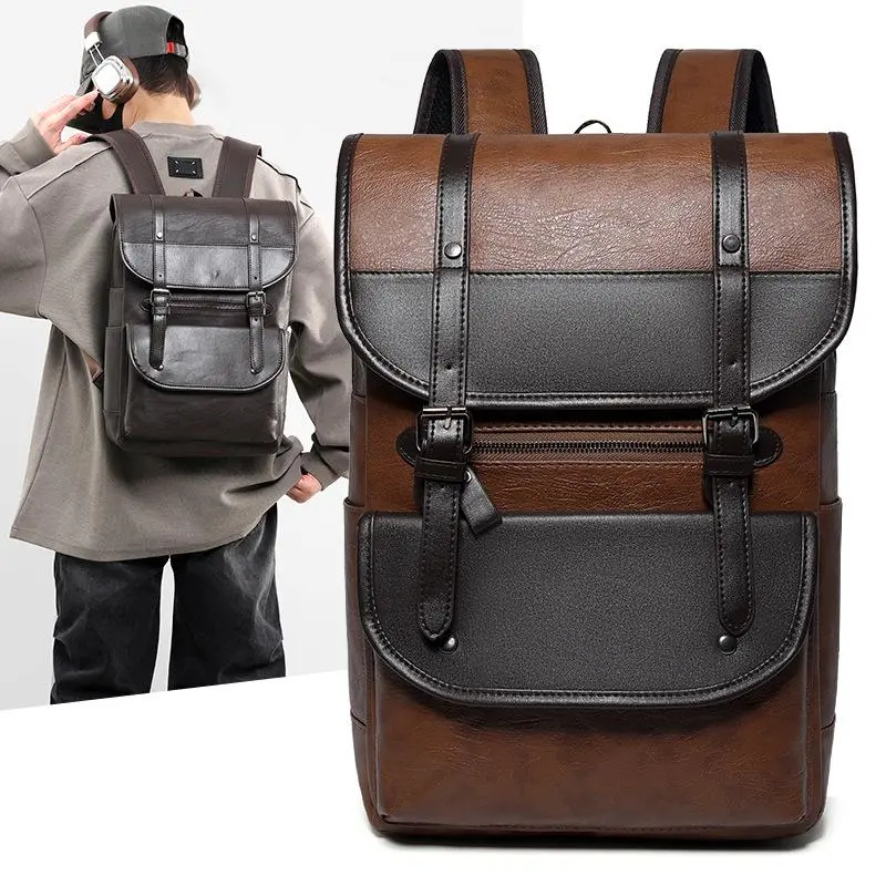 BIGWIG New Arrival Men's Trendy Vintage Business Laptop Backpack - Large Capacity Travel Computer Daypack, Versatile Casual Work Bag with Backpacks for School Fit, Ideal for Office Commute, Business Trips, Everyday Use