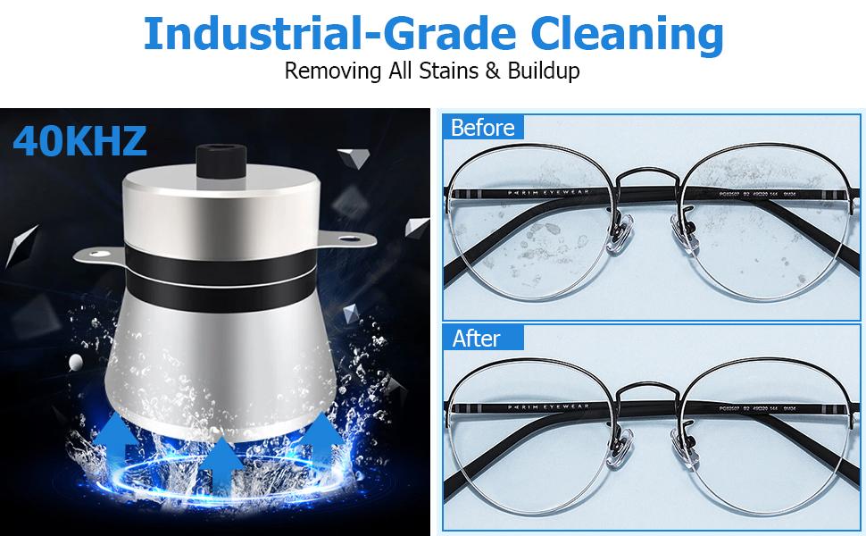 GARVEE  Ultrasonic Cleaner, 300W Heater ,360W 15L Ultrasonic Jewelry Cleaner Machine with Digital Timer Heater and 304 Stainless Steel for Industrial Parts ,Glasses, Instruments Cleaning