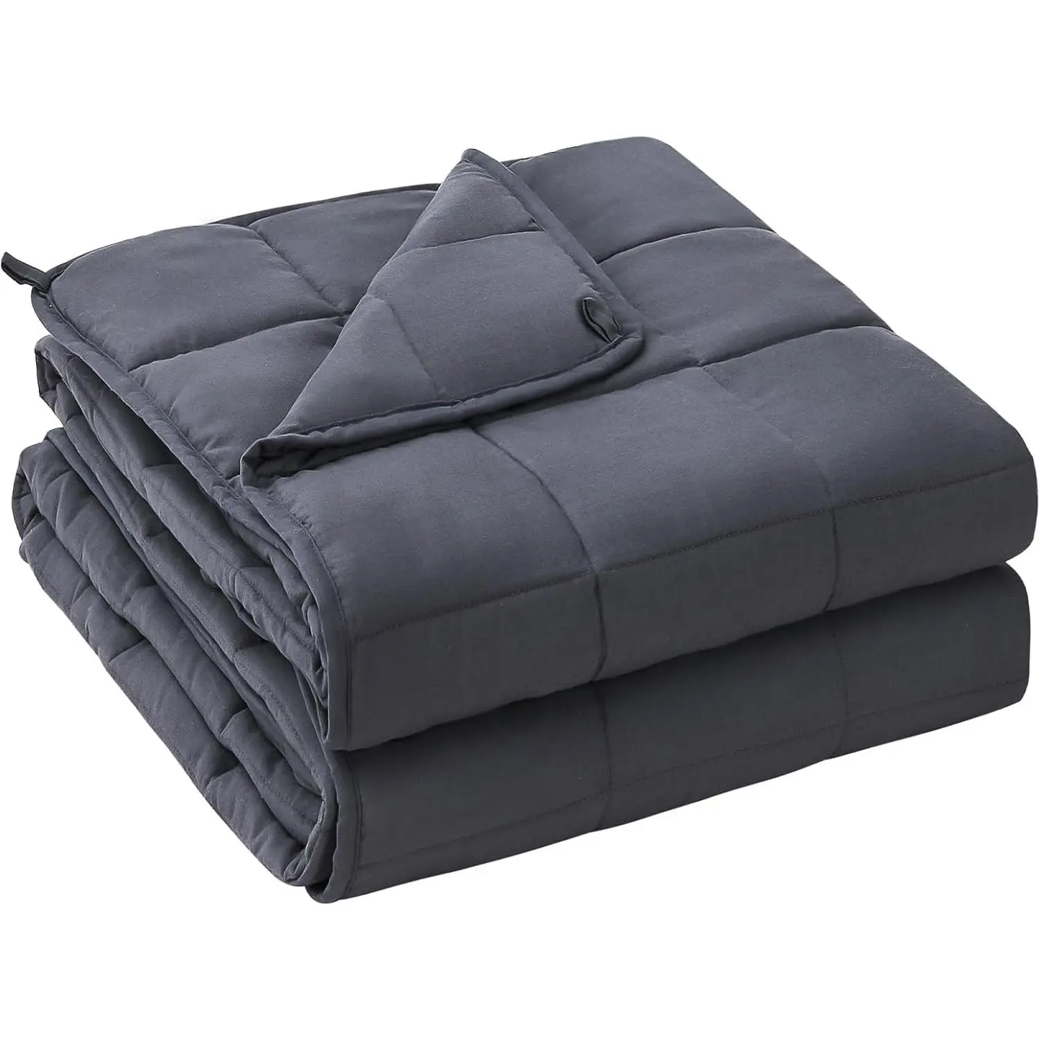 Weighted Blanket for Adults (20 lbs, 60” x 80”, Grey) Cooling Heavy Blanket for Sleeping Perfect for 190-210 lbs, Queen Size Breathable Blanket with Premium Glass Bead, Machine Washable