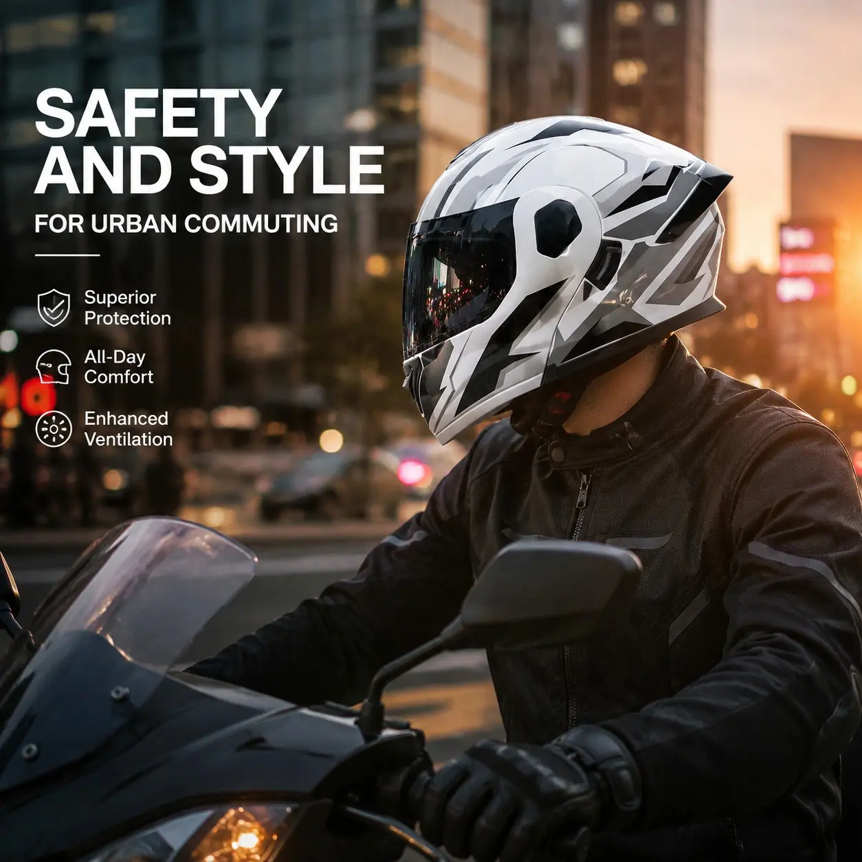 3C Dot Dual Certified Ad Flip Helmet, Unisex Electric Motorcycle Full Face Helmet, Breathable Safety Helmet for All Seasons