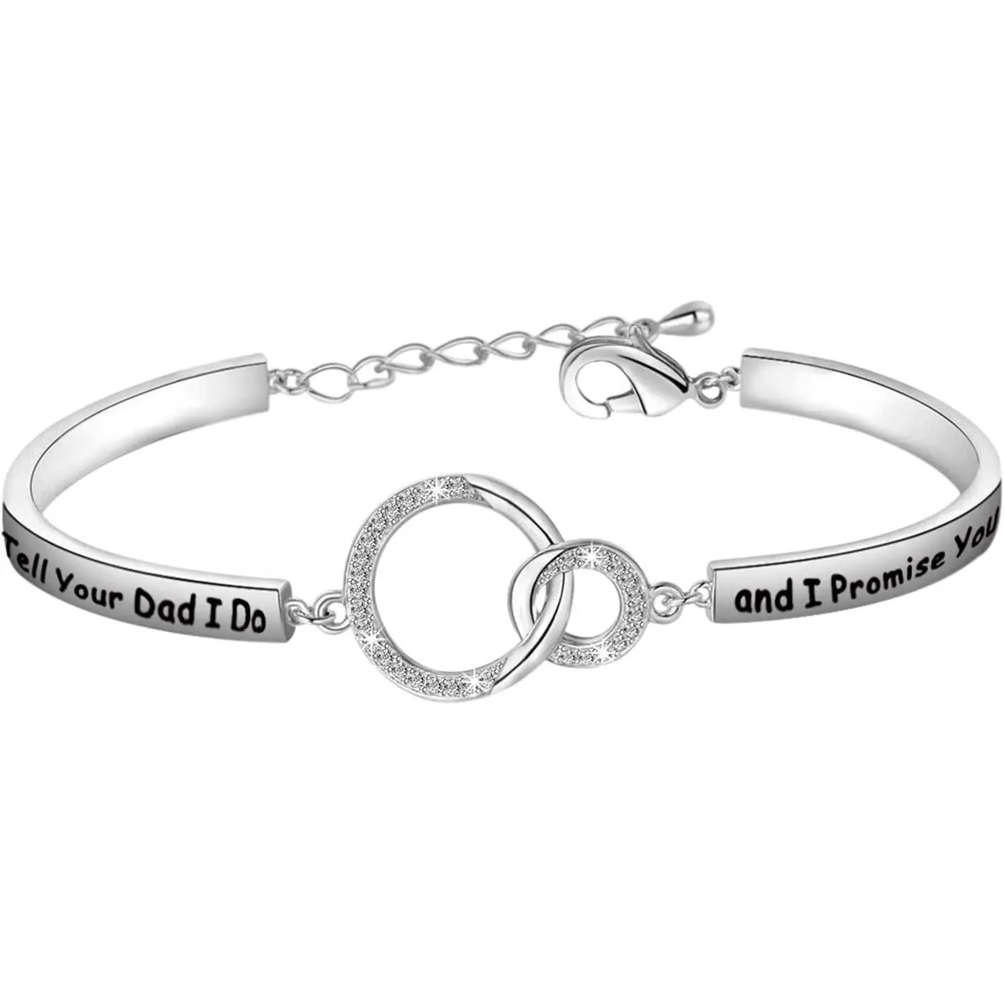 Today I Tell Your Dad/Mom I Do and I Promise You Forever Too Bracelet Stepdaughter Wedding  from Stepmom