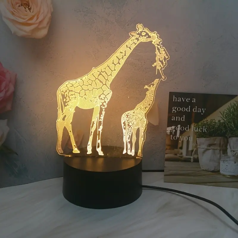 1pc Giraffe Cozy Night Light Nighttime Glowing Night Light Holiday Gift USB Interface, USB Lighting Decoration, Computer Accessories Peripheral