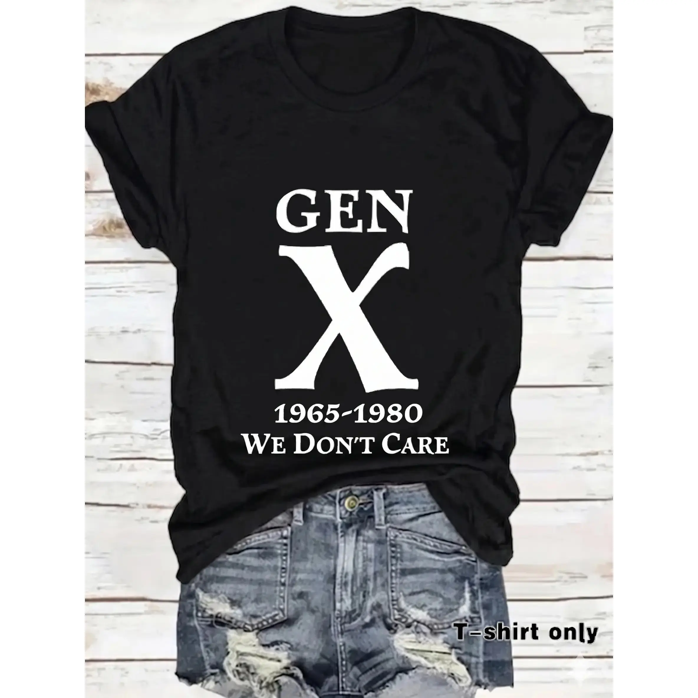 Women's Casual V-Neck T-Shirt, Breathable Loose-Fitting Short Sleeve Top for Summer, Streetwear, and Daily Wear, Tshirt, Dry In Shade, No, Shortsleeve, Multi-Size, Machine Wash, Do Not Tumble Dry