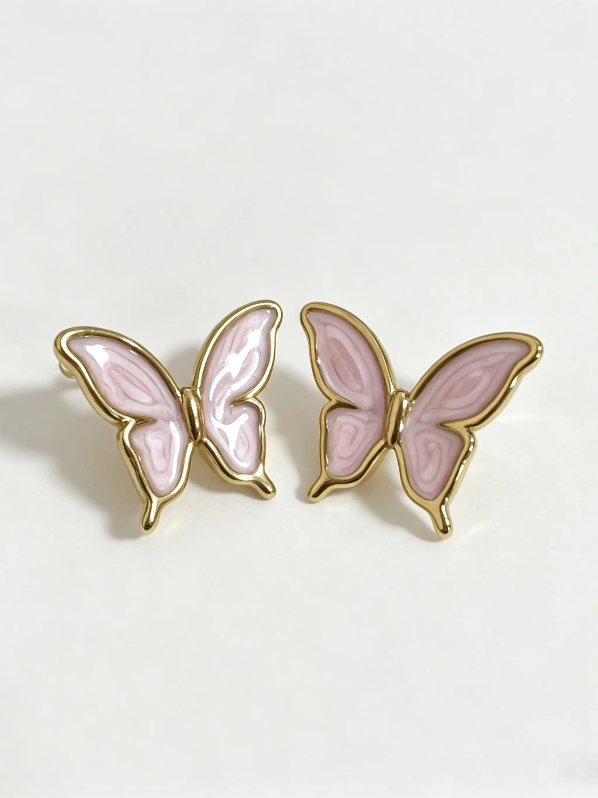 Women's Butterfly Earrings, Cute Simple Colorful Butterfly Ear Jewelry, Lightweight Fashion Studs, Minimalist Fashion Jewelry, Perfect Gift for Girlfriend or Teenage Girl
