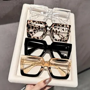 A set of 4 women's fashion multi-colored glasses, perfect for decorating, office wear, and gifts for family and friends, suitable for school and home use